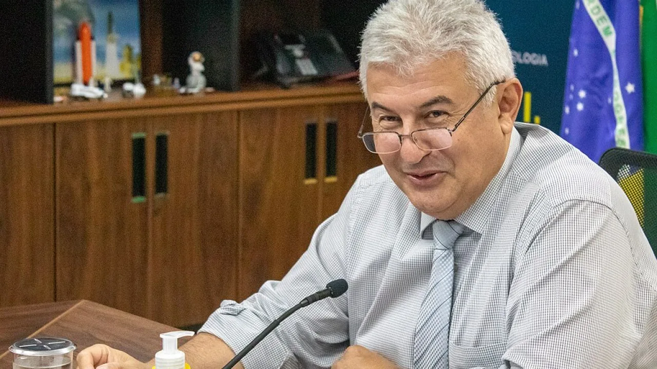 O senador Astronauta Marcos Pontes (PL-SP), em reunião no Ministério da Ciência, Tecnologia e Inovação, em 2021, foto de arquivo (Foto: Daniel Marques (ASCOM/SEAPC/MCTI, CC BY 2.0,