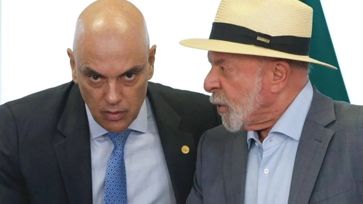 Lula e Alexandre de Moraes juntos
