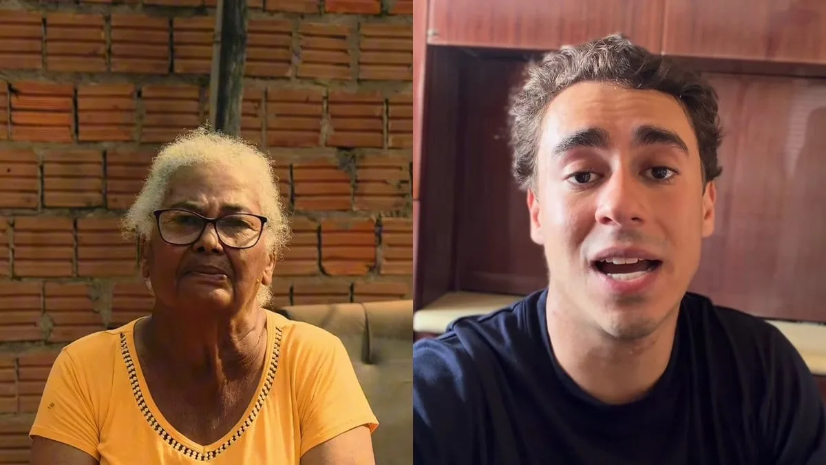 Nikolas Ferreira e moradora do Nordeste