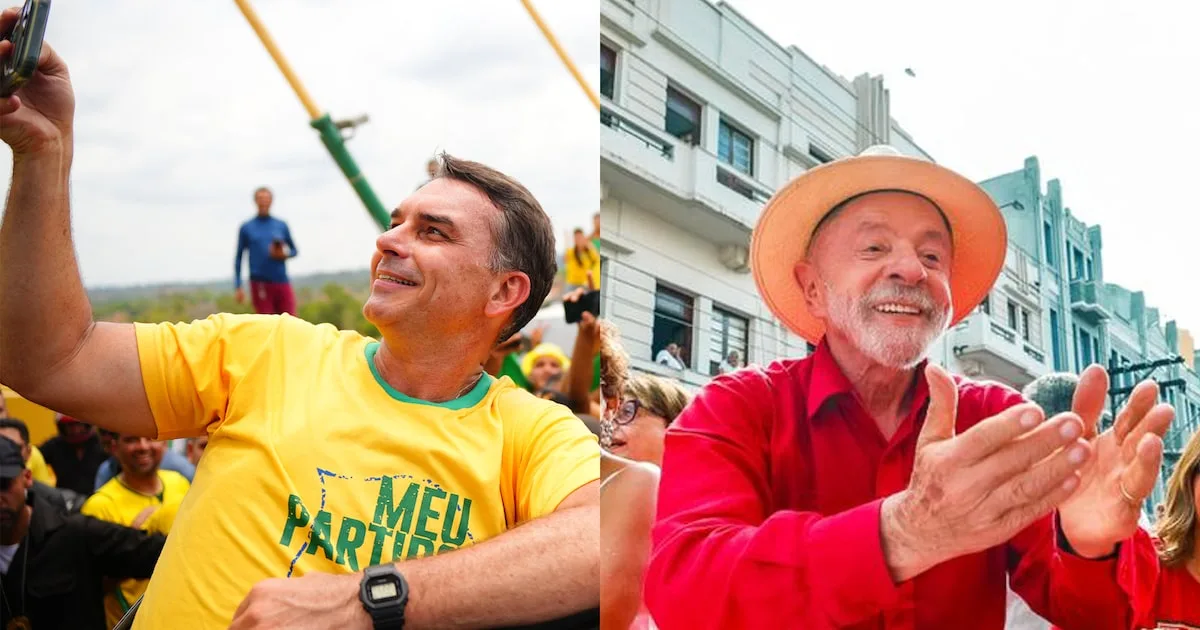 Flávio Bolsonaro e Lula
